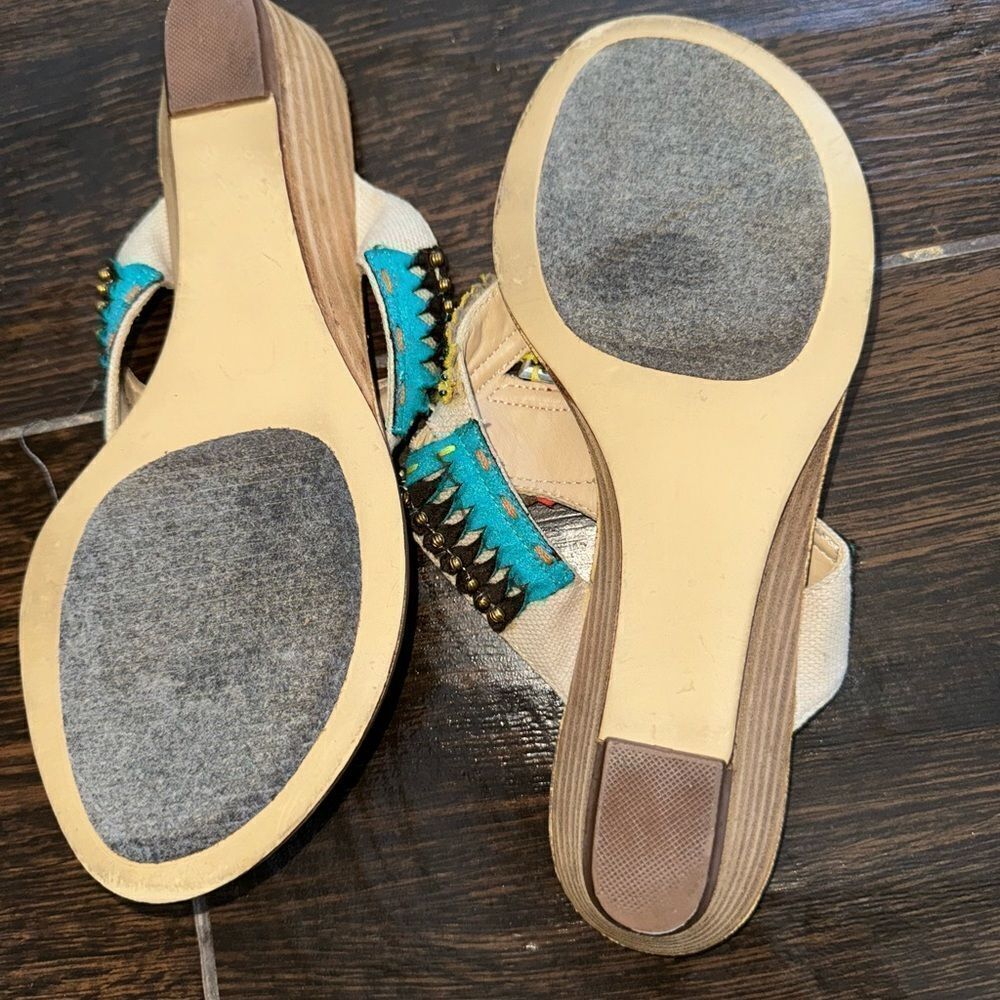 Impo RADICAL  wedge multi colored sandals sz 6 nwot - Picture 5 of 7